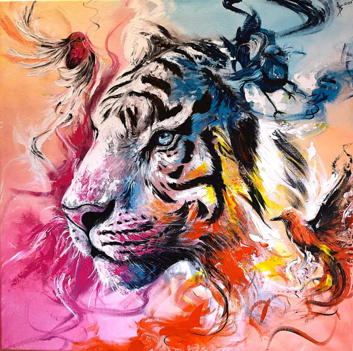 Esprit sans limites — peinture d’Alexandra Berthouzoz.