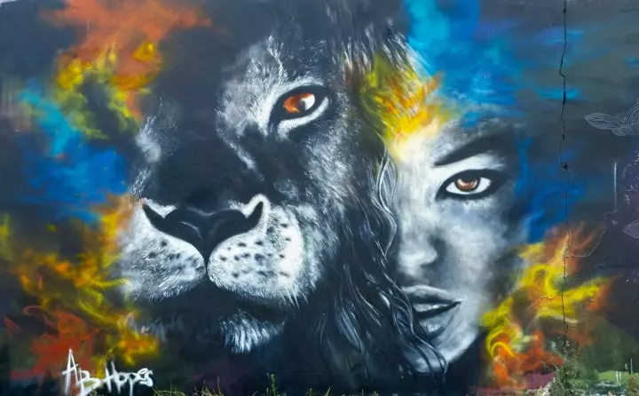 L'Union Sauvage — fresque d’Alexandra Berthouzoz.