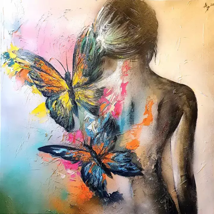 L'Envol — peinture d’Alexandra Berthouzoz.