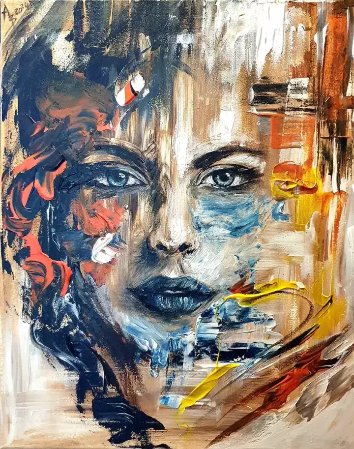 L'Ombre d'un Signe — peinture d’Alexandra Berthouzoz.