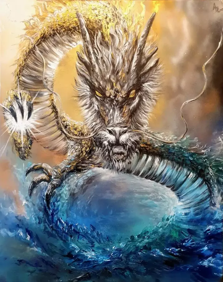 La Danse de l'Infini — peinture d’Alexandra Berthouzoz.