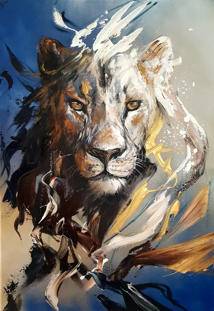 La Voie du Cœur — peinture d’Alexandra Berthouzoz.