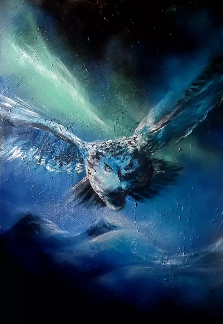 Le Son du Silence — peinture d’Alexandra Berthouzoz.