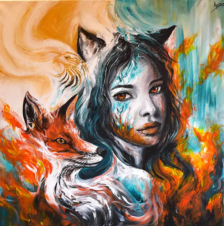 Les Abysses — peinture d’Alexandra Berthouzoz.