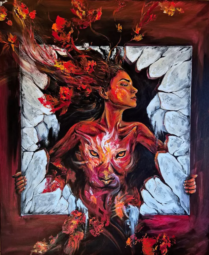 Souveraineté — peinture d’Alexandra Berthouzoz.